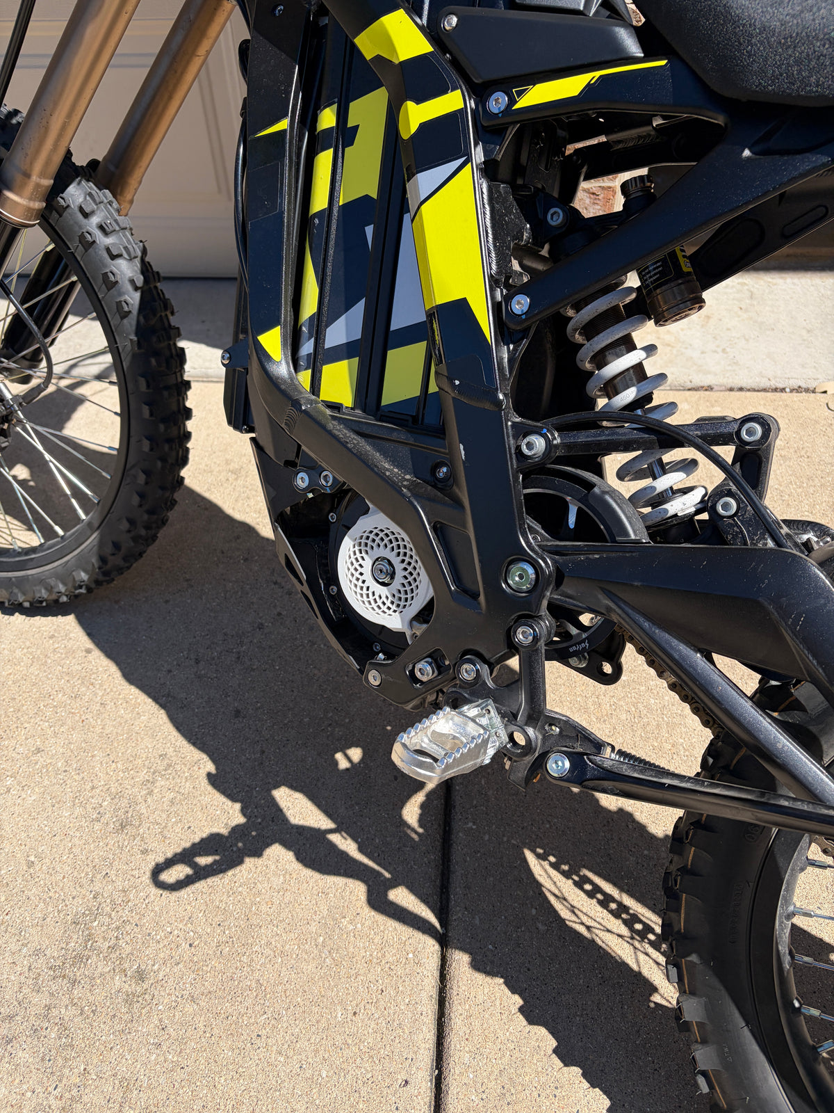 Surron lbx motor cover hex version  (plastic)